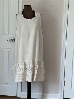 New with tag J.Crew Sleeveless Ruffle Hem Lined Dress size 3X.
